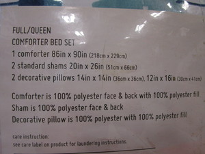 lot 78 image: Queen Bedding Set