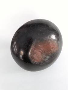lot 4 image: 1920s Santa Clara Southwest Indian Black Melon form bowl. 