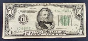 1934 $50.00 Note
