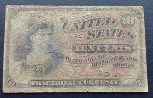 1863 Fractional Currency 10c Note