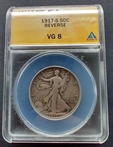 1917-S Walking Liberty Silver Half Dollar