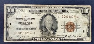 1929 $100.00 Note - Minneapolis