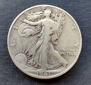 1941-D Walking Liberty Silver Half Dollar