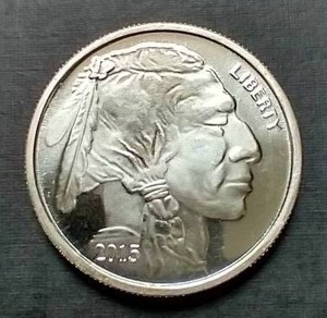 2015 1 Oz. Buffalo Silver Round