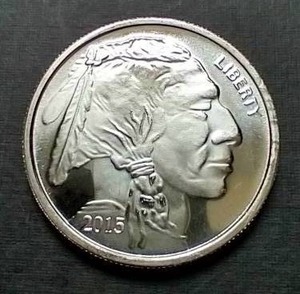 2015 1 Oz. Buffalo Silver Round