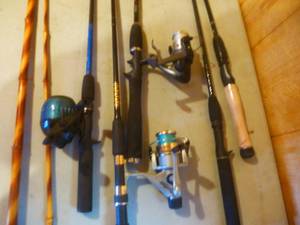 Cane Pole & Assorted Rods