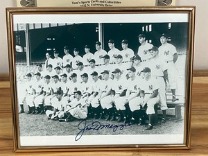 Autographed Joe Dimaggio Photograph