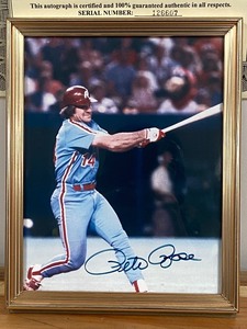 Autographed Pete Rose Photograph