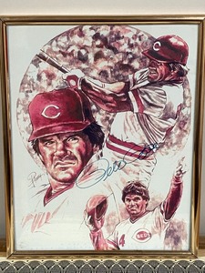 Autographed Peter Rose Photograph