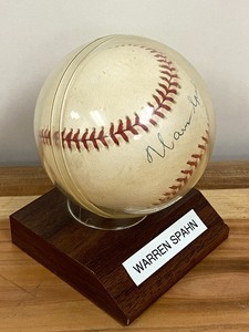 Autographed Warren Spahn Baseball