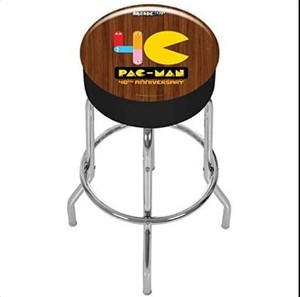 lot 655 image: ARCADE1UP 40th Anniversary Pac-Man Special Edition Arcade Adjustable Stool