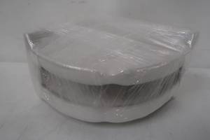 lot 669 image: White Ceramic Wall Mounted Corner Shelf - Set of 2