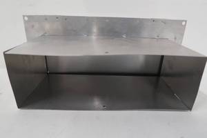 lot 671 image: Broan-Nutone Aluminum Wall Cap for 3-14 in. x 10 in. Duct for Range Hoods and Bathroom Exhaust Fans