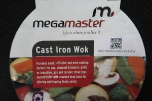 lot 676 image: MegaMaster Cast Iron Wok