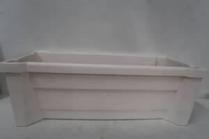 lot 698 image: Exaco Calypso 31-in W x 53-in H White Plastic Self Watering Planter