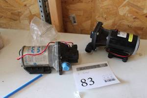 lot 83 image: Lot of (2) Pumps (new) - Shurflo Diaphragm Pump, Tecumseh MP Pumps Inc. Pump 12VDC