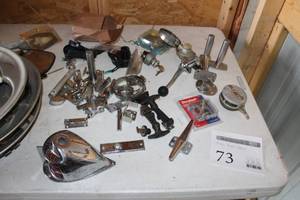 lot 73 image: Lot of Boat Parts - Lights, Cleats, Marine Terminals, Misc. Hardware