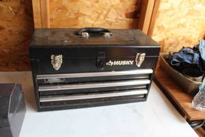 lot 134 image: Husky Metal Tool Box 20-12Lx9Wx12H