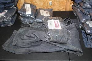 lot 163 image: Lot of (6) Minncor Industries Denim Elastic Pants