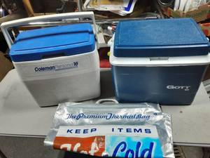 lot 46 image: 2-Coolers, 1-HotCold Bag