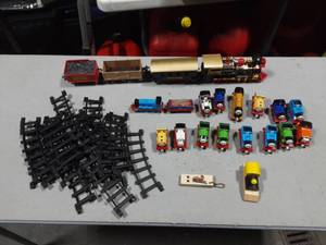 lot 68 image: Lot Of Toy Trains & Tracks, Magnetic Thomas The Train Assortment