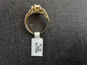 lot 12 image: New With Tags Genuine Opal Ring Size 10