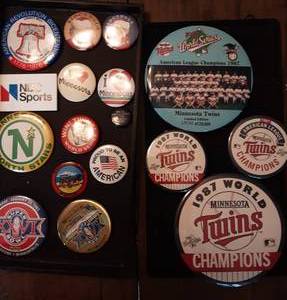 lot 24 image: MN Twins & Other Collectible Buttons
