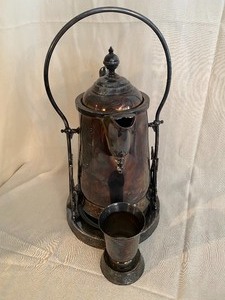 lot 10 image: Victorian Triple Plate Pitcher on Stand w Cup