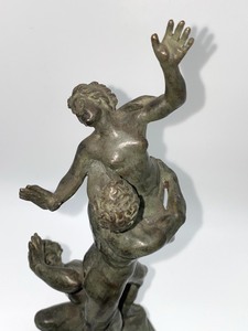 lot 17 image: Metal Statue Reproduction of The Rape of Sabine Women Statue
