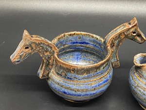 lot 103 image: Three Pieces of Handcrafted Pottery