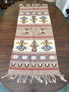 lot 106 image: Vintage Woven TextileTable Runner made in Norway