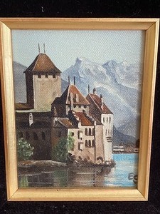lot 108 image: Vintage Oil on Canvas Framed Art by Eugene Schmidt