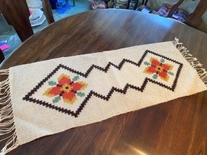 lot 113 image: Woven TextileTable Runner