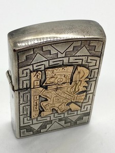 lot 135 image: Sterling and 18K Lighter (Peru)