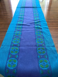lot 154 image: Beautiful Colbalt Blue Colored TextileTable Runner
