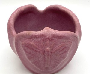 lot 186 image: Pink Van Briggle Butterfly Vase