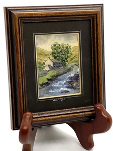 lot 194 image: Miniature Painting on Porcelain by W. Rhodes
