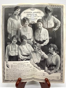 lot 200 image: Ephemera- B. Altman & Co. 1918 Summer Brochure