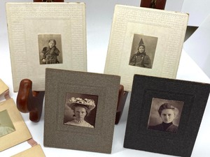 lot 205 image: Antique Miniature Portrait Photographs