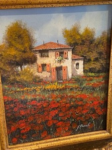 lot 217 image: Framed Oil on Canvas by Guirdo Borelli