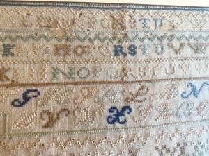 lot 261 image: Antique Framed Sampler (1837)