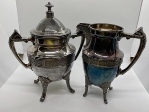 lot 268 image: Three Victorian Era Silver Plate Items