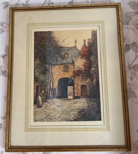 lot 320 image: 20th Century Colored Etching by Alfred Van Neste (1874-1969)