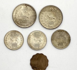 lot 355 image: Vintage Iran Coins