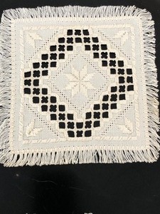 lot 456 image: Vintage Hardanger Squares