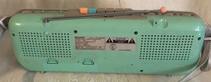 lot 419 image: 1980s Sharp Mint Green Boombox