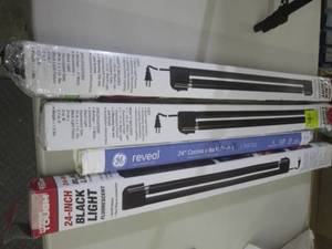 lot 51 image: 3 black lights 24 inch ...