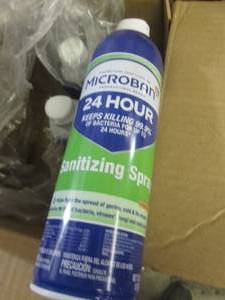 lot 54 image: 5 cans of microban 24 hour sanitizi...