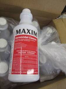 lot 59 image: 12 1 quart bottles of maxim germaci...