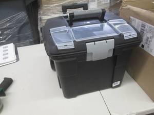 lot 70 image: premium file cart on wheels with ex...